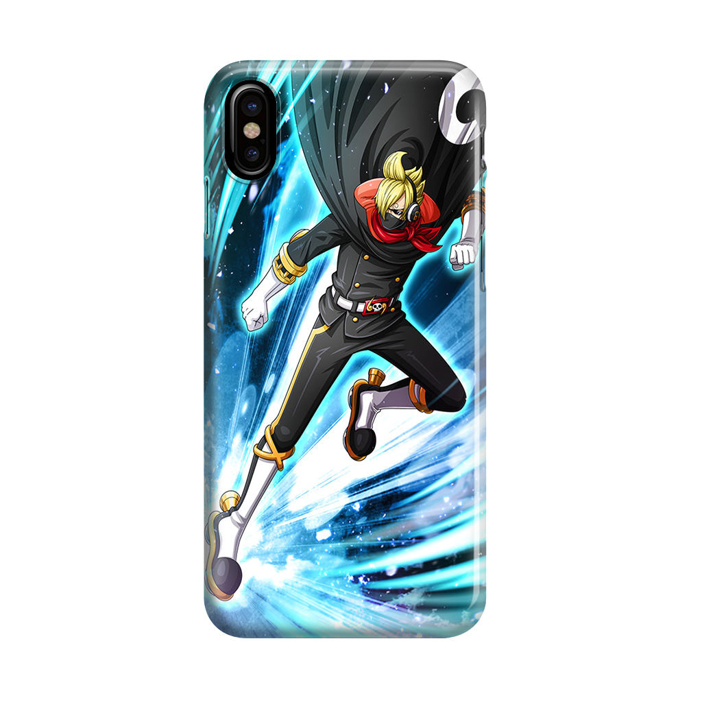 Stealth Black Vinsmoke Sanji iPhone X / XS / XS Max Case