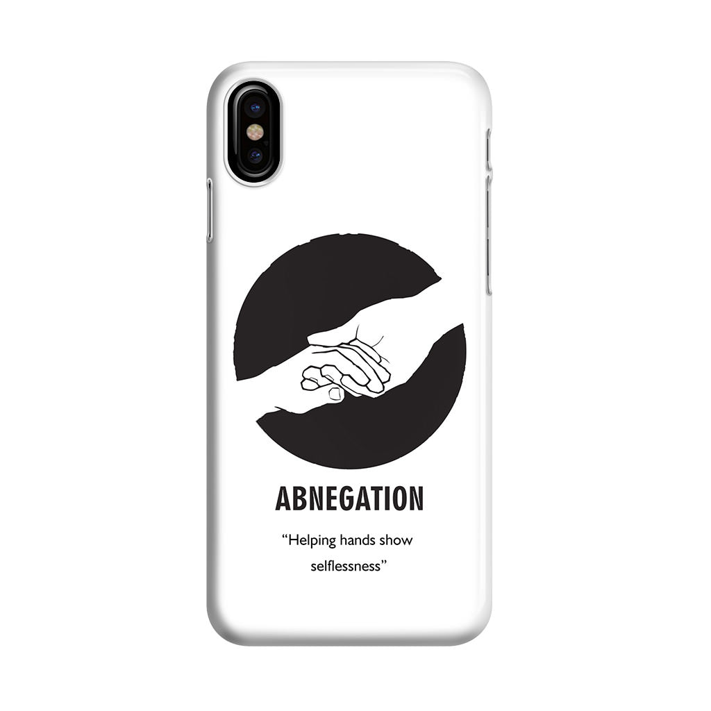 Abnegation Divergent Faction iPhone X / XS / XS Max Case