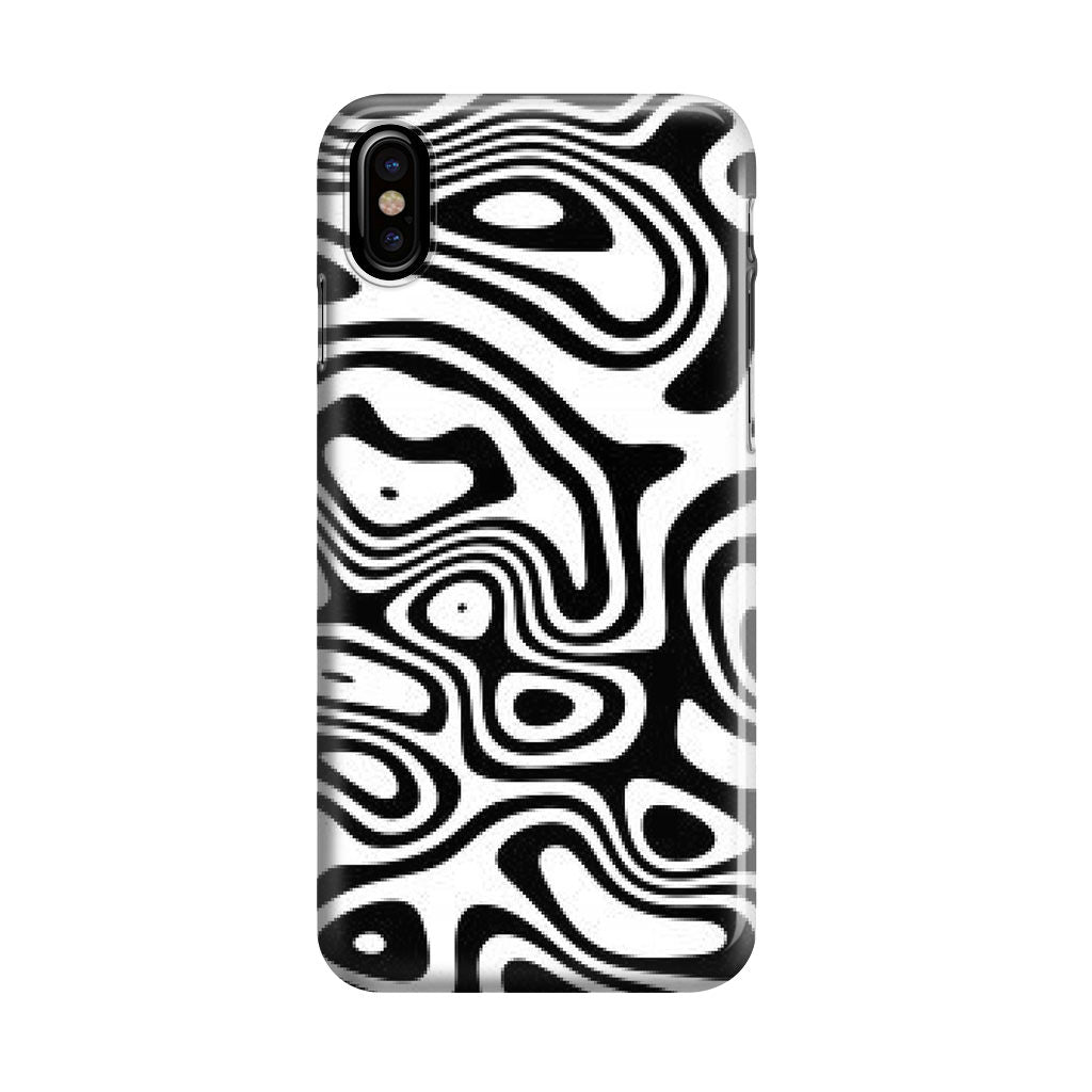 Abstract Black and White Background iPhone X / XS / XS Max Case