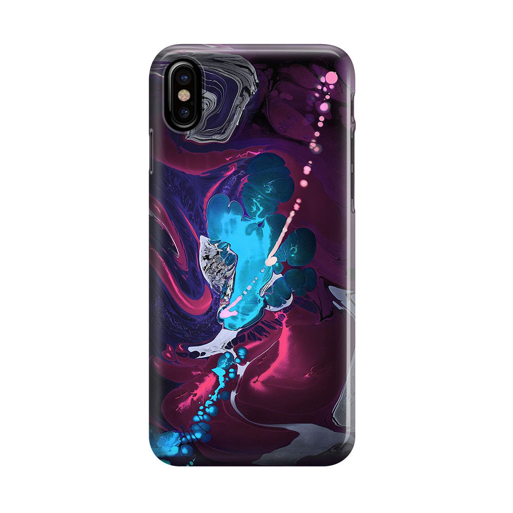 Abstract Purple Blue Art iPhone X / XS / XS Max Case
