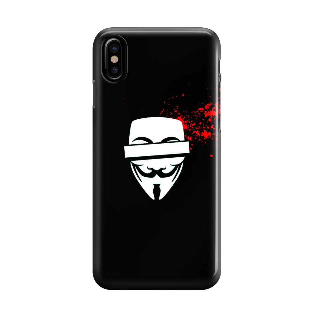Anonymous Blood Splashes iPhone X / XS / XS Max Case