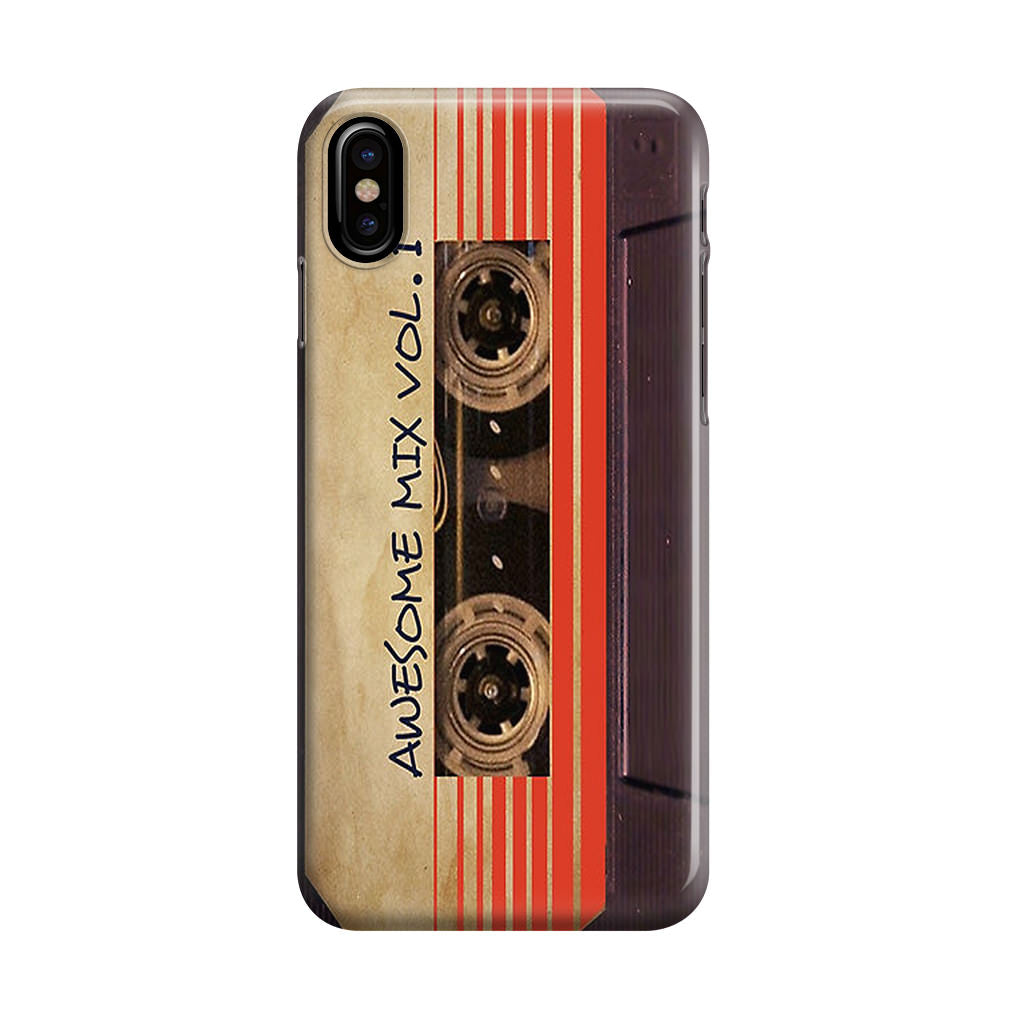 Awesome Mix Vol 1 Cassette iPhone X / XS / XS Max Case