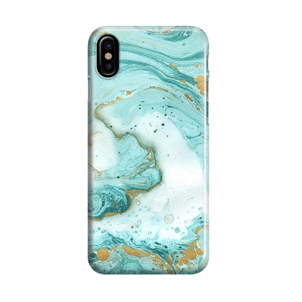 Azure Water Glitter iPhone X / XS / XS Max Case