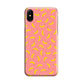 Bananas Fruit Pattern Pink iPhone X / XS / XS Max Case