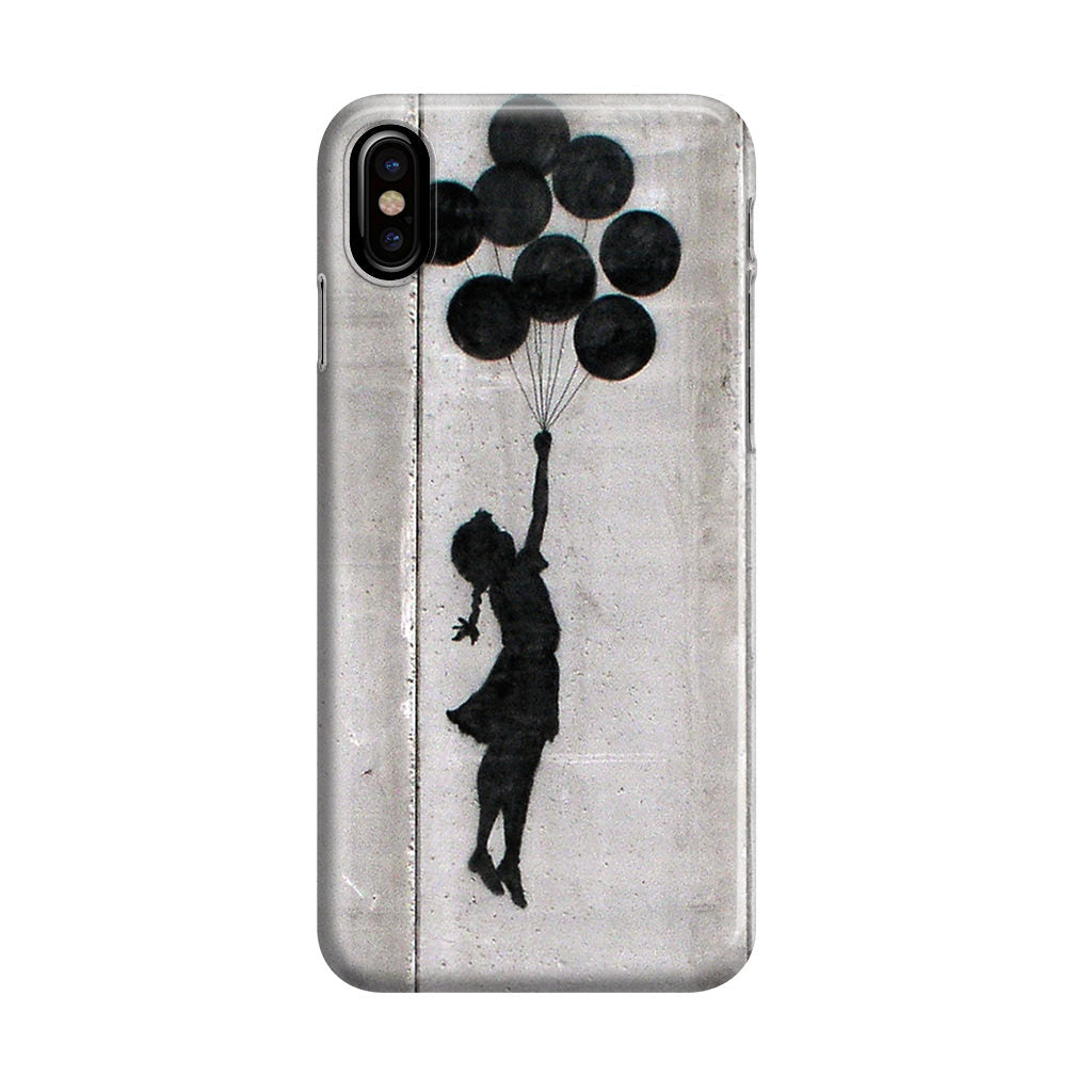 Banksy Girl With Balloons iPhone X / XS / XS Max Case