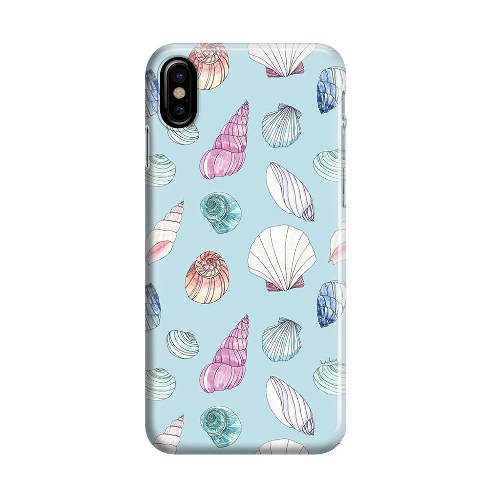 Beach Shells Pattern iPhone X / XS / XS Max Case