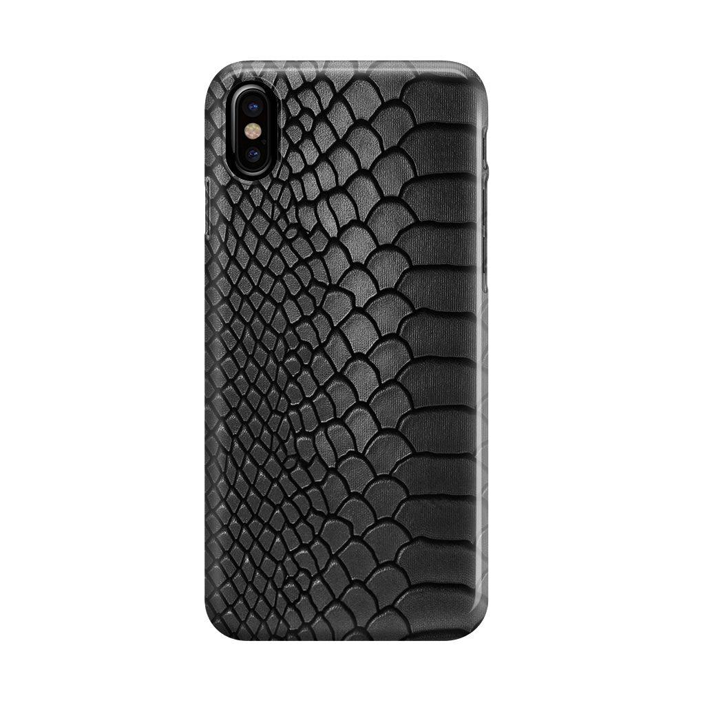 Black Snake Skin Texture iPhone X / XS / XS Max Case