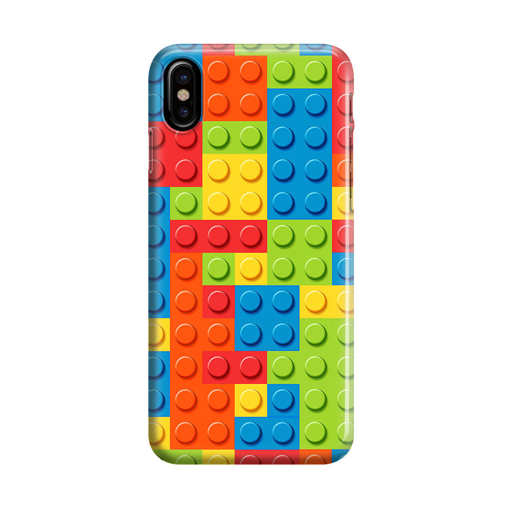 Blocks Rainbow Pattern iPhone X / XS / XS Max Case