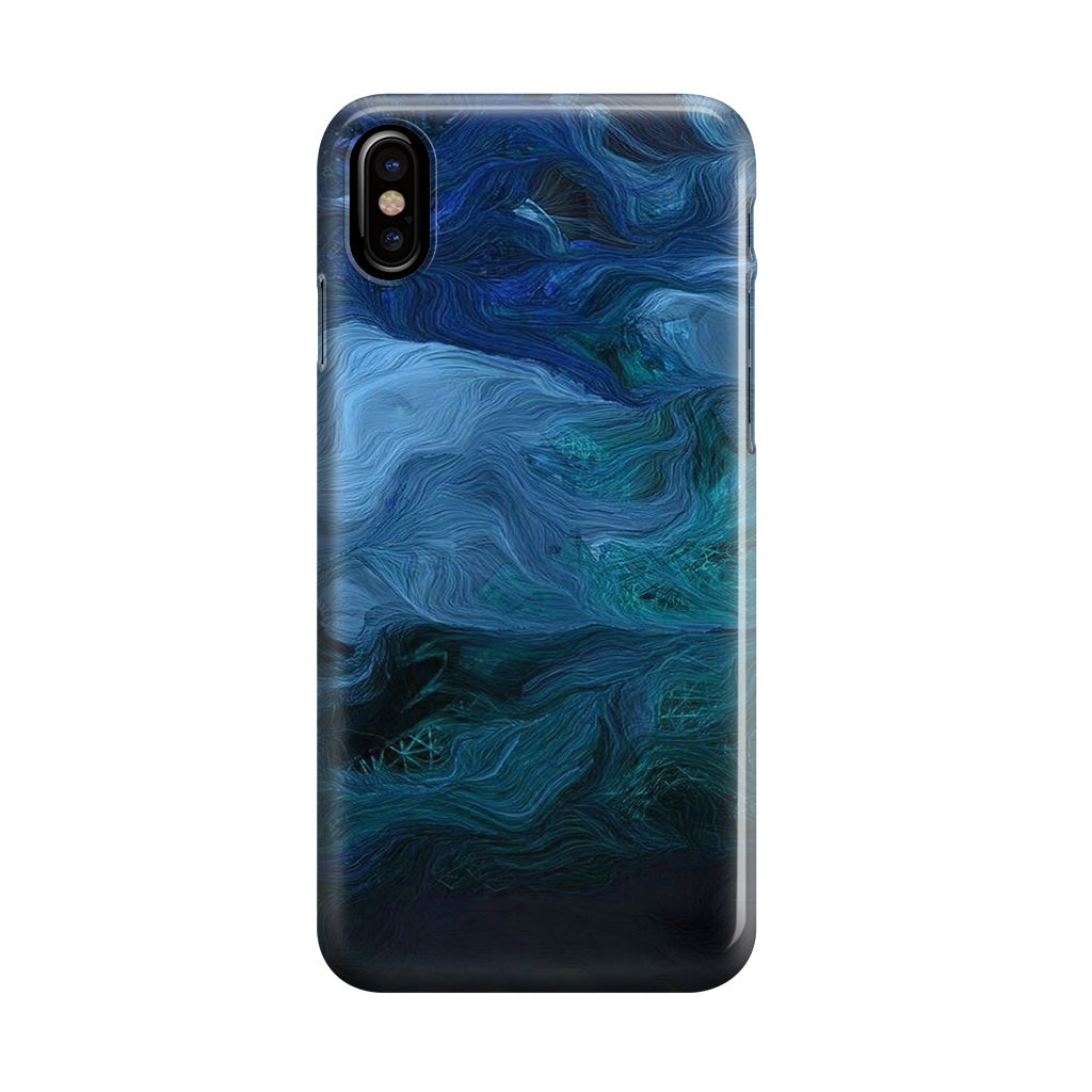 Blue Abstract Art iPhone X / XS / XS Max Case