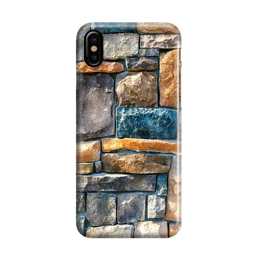 Colored Stone Piles iPhone X / XS / XS Max Case