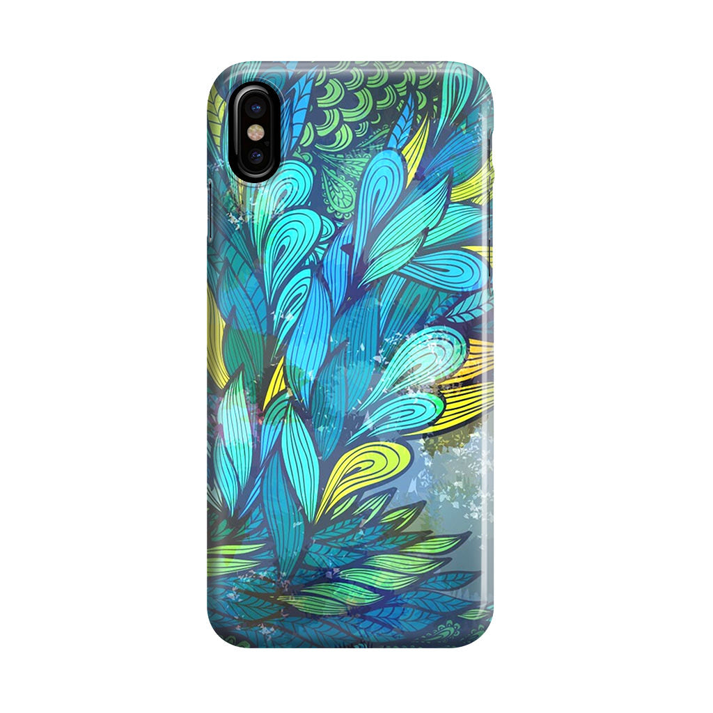 Colorful Art in Blue iPhone X / XS / XS Max Case