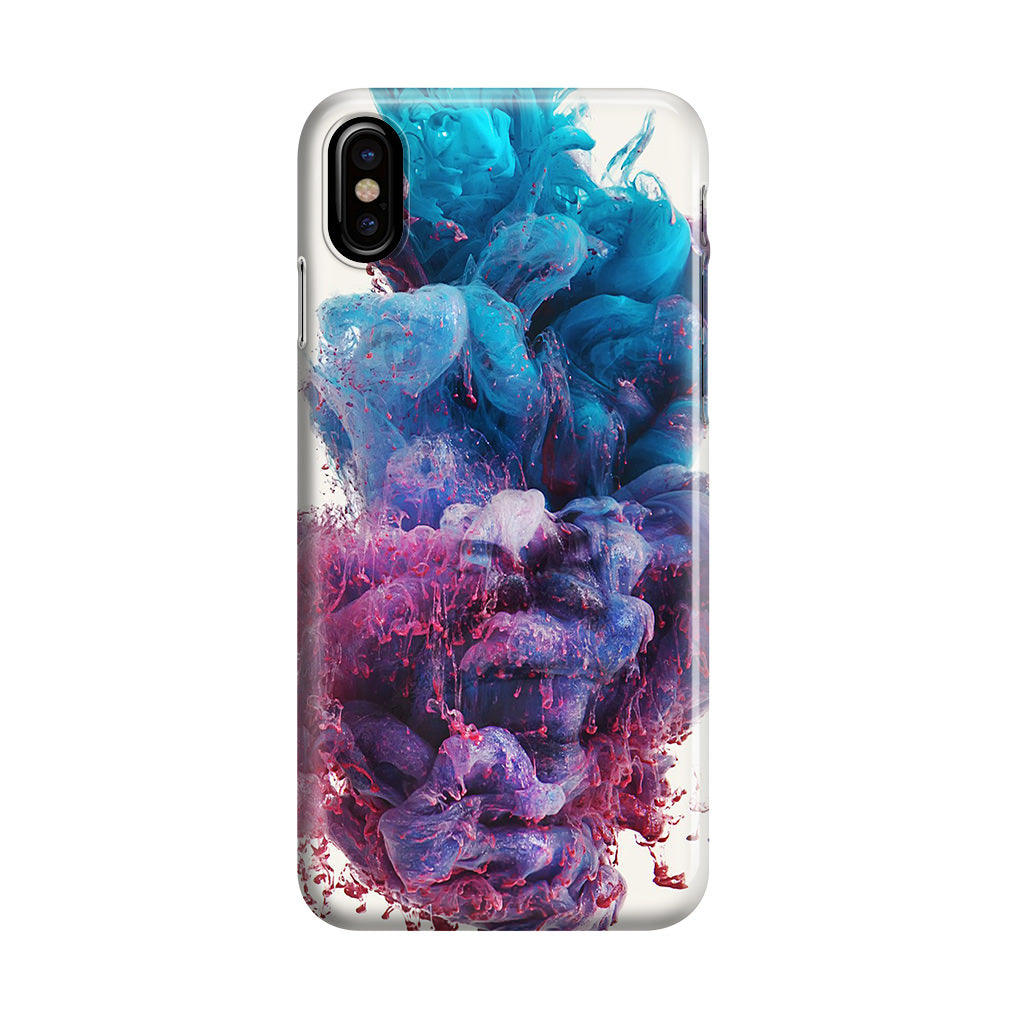 Colorful Dust Art on White iPhone X / XS / XS Max Case