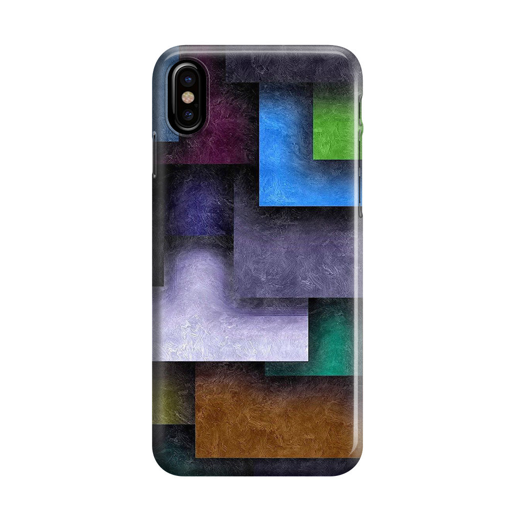 Colorful Rectangel Art iPhone X / XS / XS Max Case