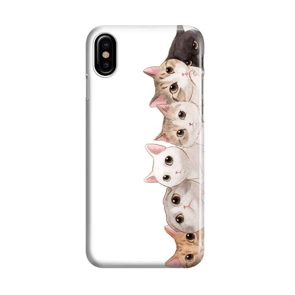 Cute Cats Vertical iPhone X / XS / XS Max Case