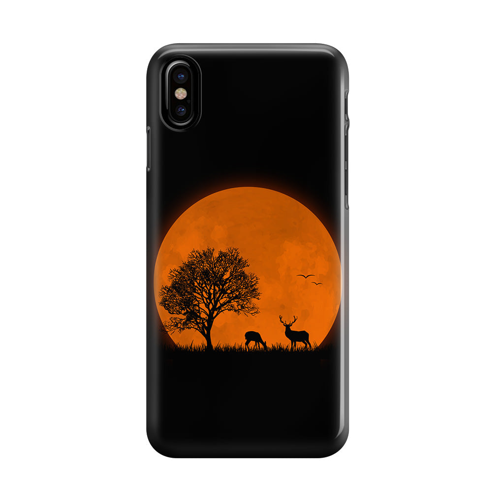 Deer Silhouette iPhone X / XS / XS Max Case