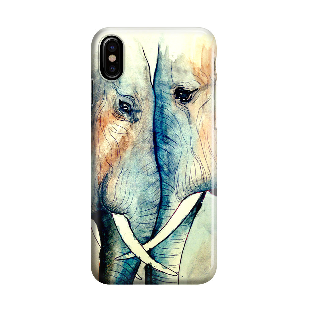 Elephants Sadness iPhone X / XS / XS Max Case