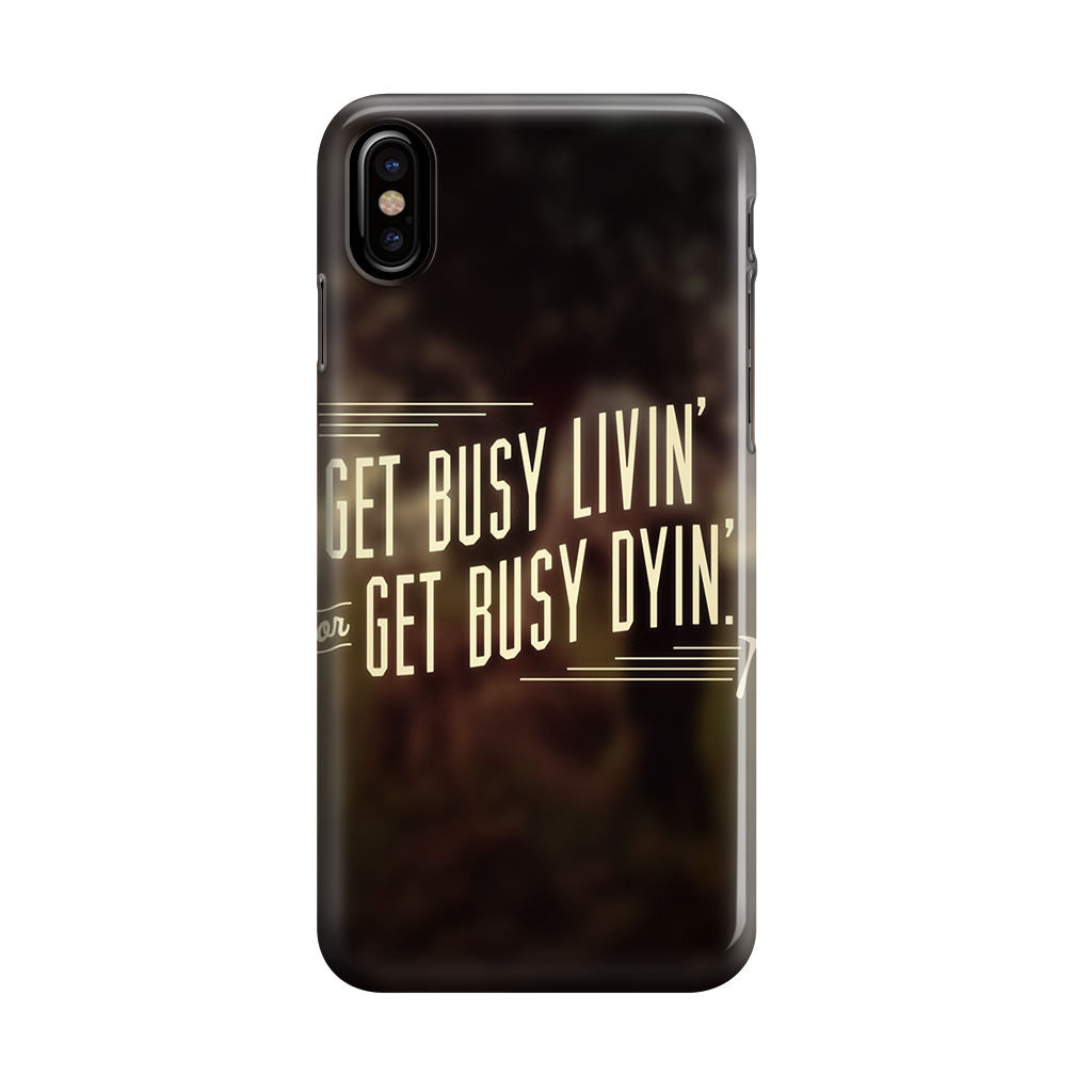 Get Living or Get Dying iPhone X / XS / XS Max Case