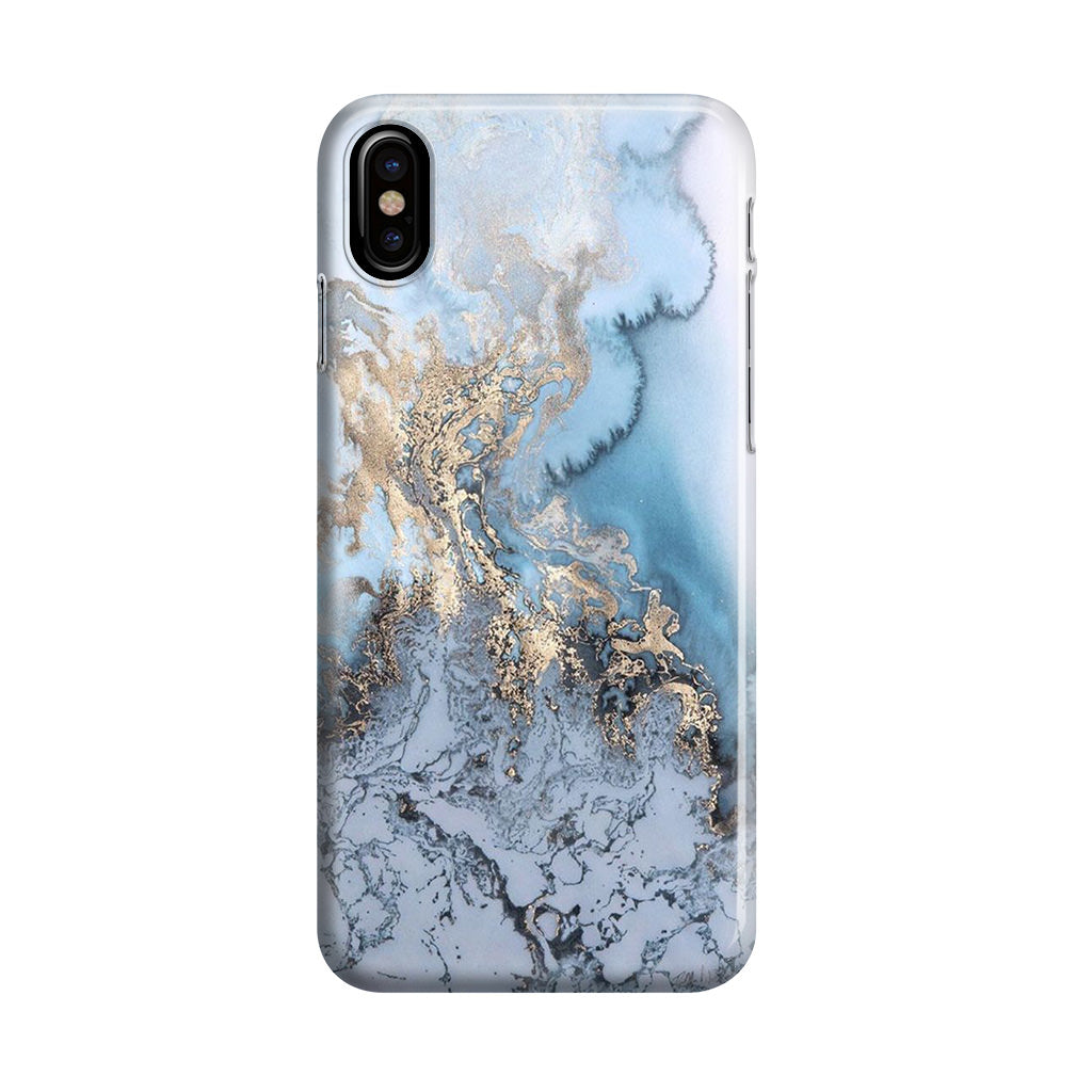 Golden Azure Marble iPhone X / XS / XS Max Case