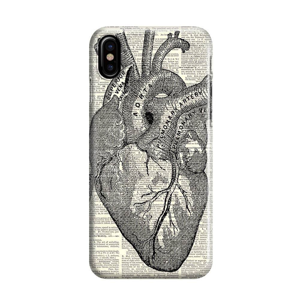 Heart Book Art iPhone X / XS / XS Max Case