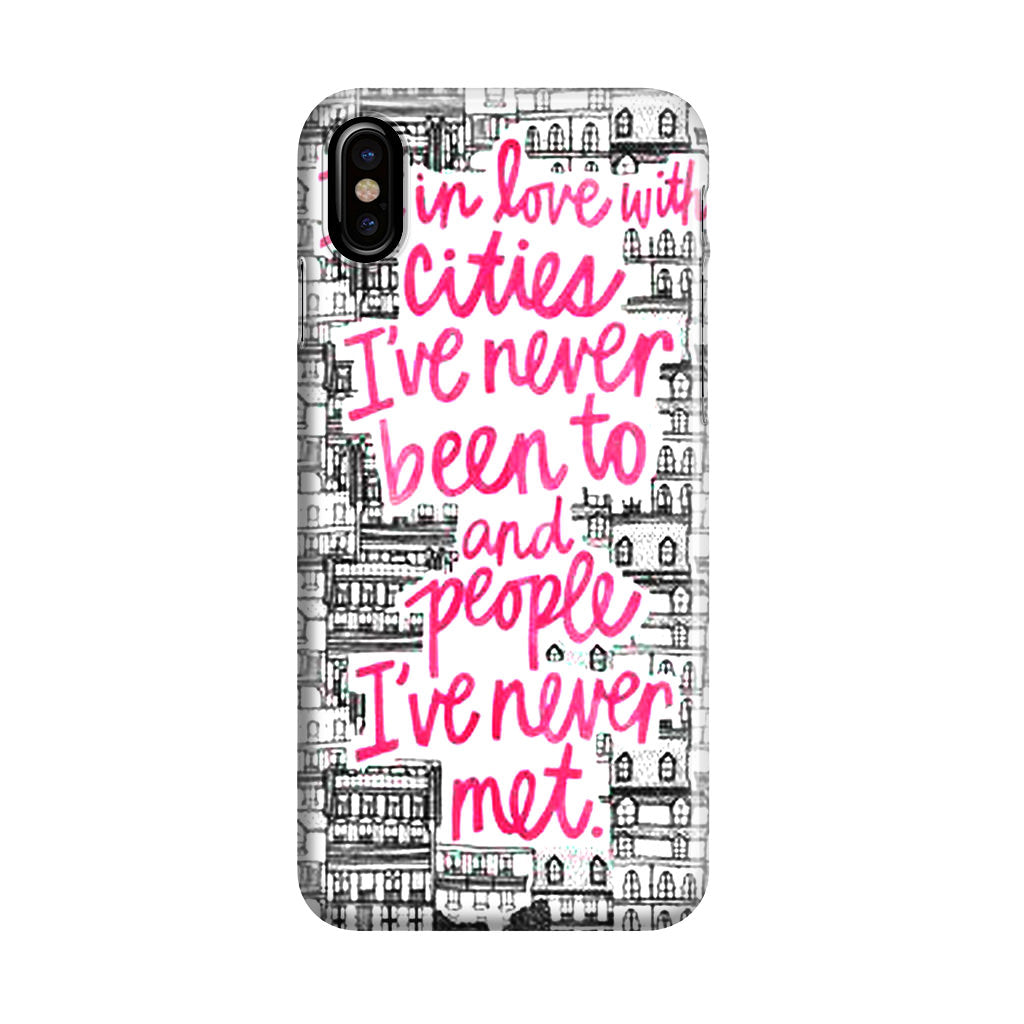 John Green Quotes I'm in Love With Cities iPhone X / XS / XS Max Case