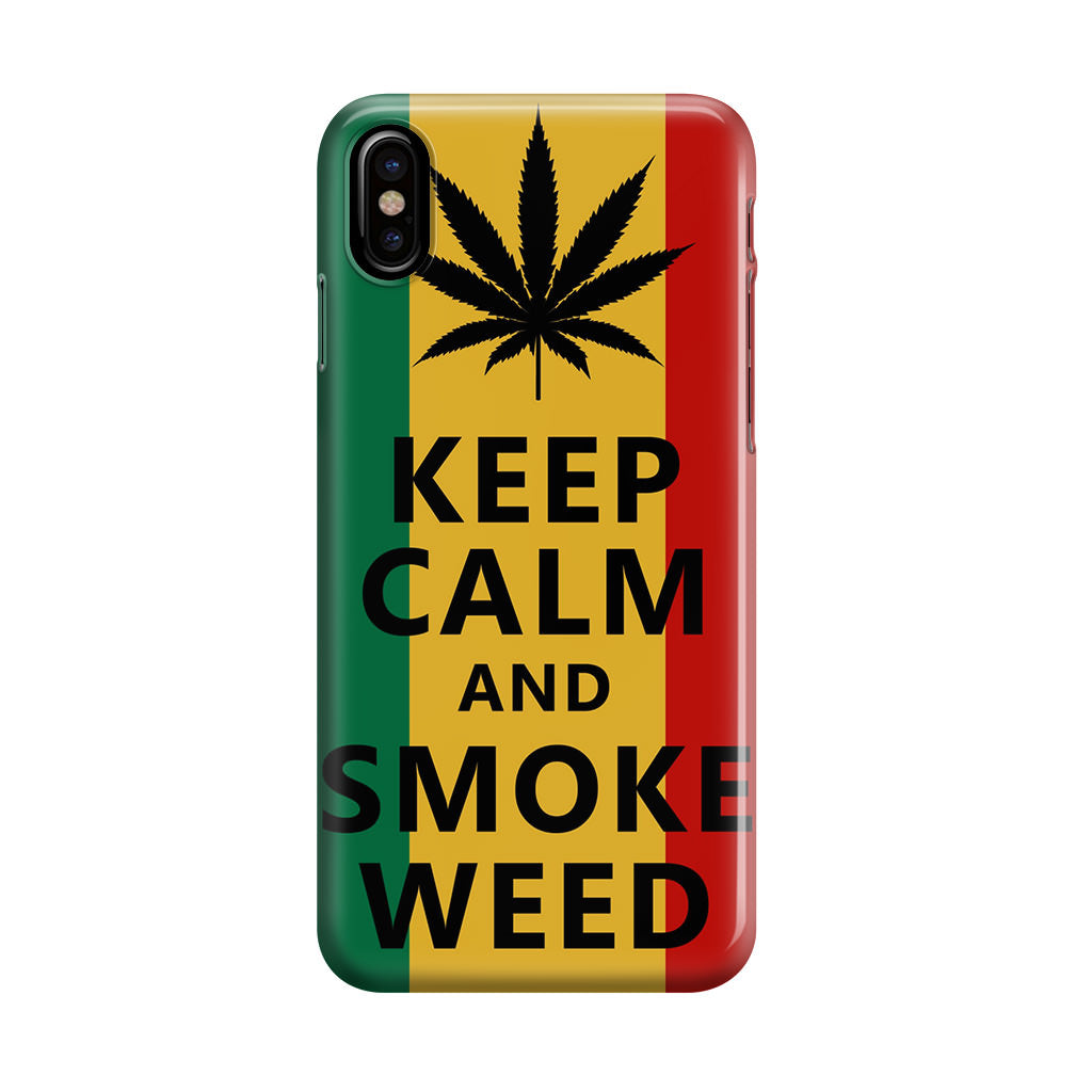 Keep Calm And Smoke Weed iPhone X / XS / XS Max Case