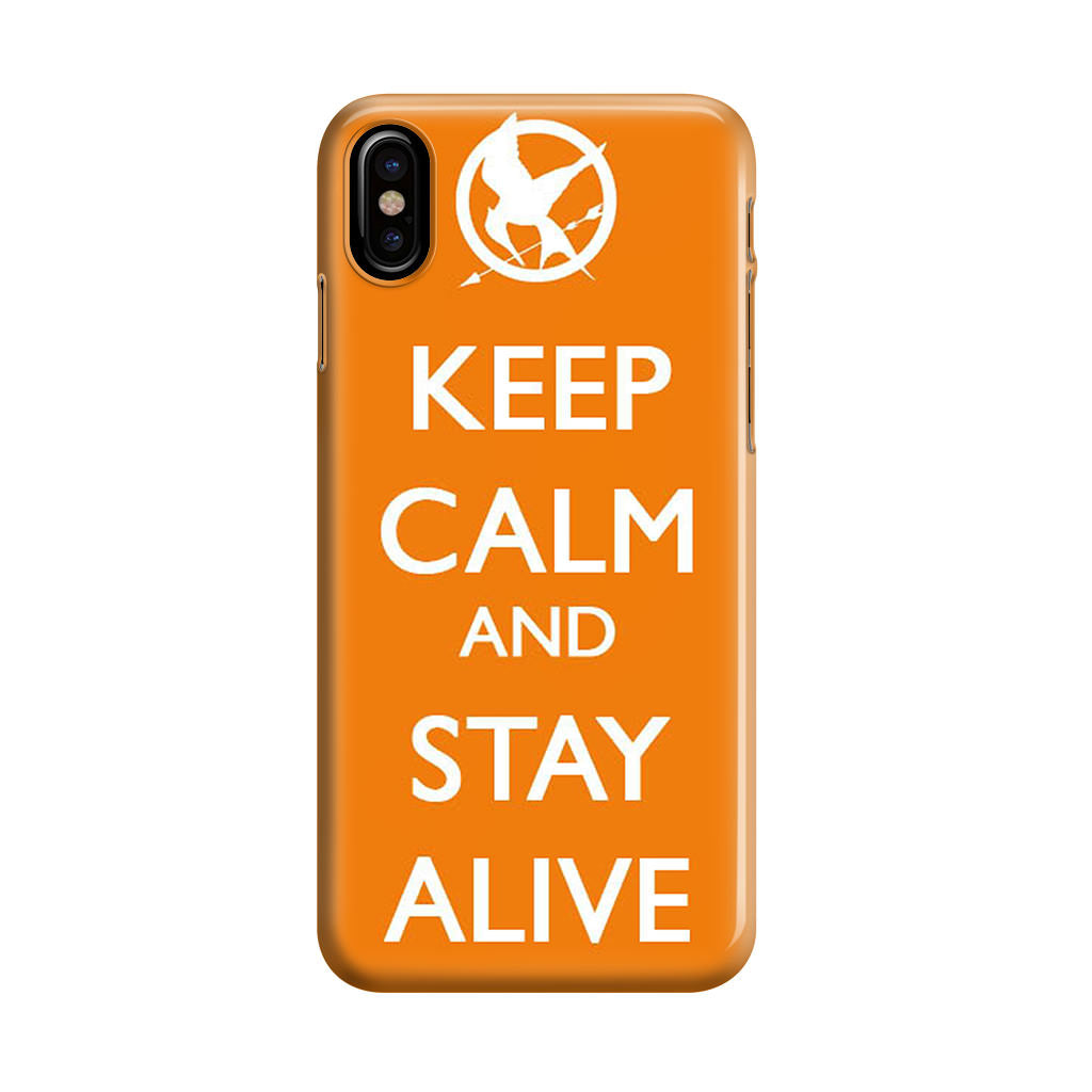 Keep Calm and Stay Alive iPhone X / XS / XS Max Case