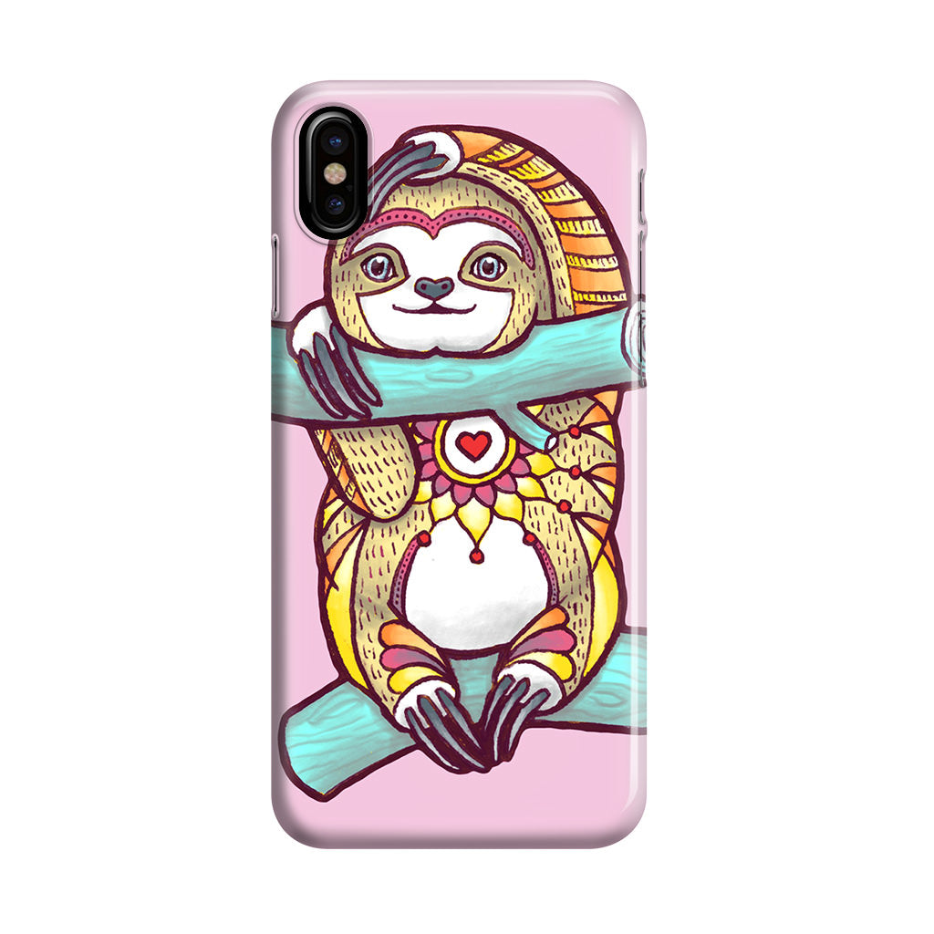 Mandala Sloth iPhone X / XS / XS Max Case