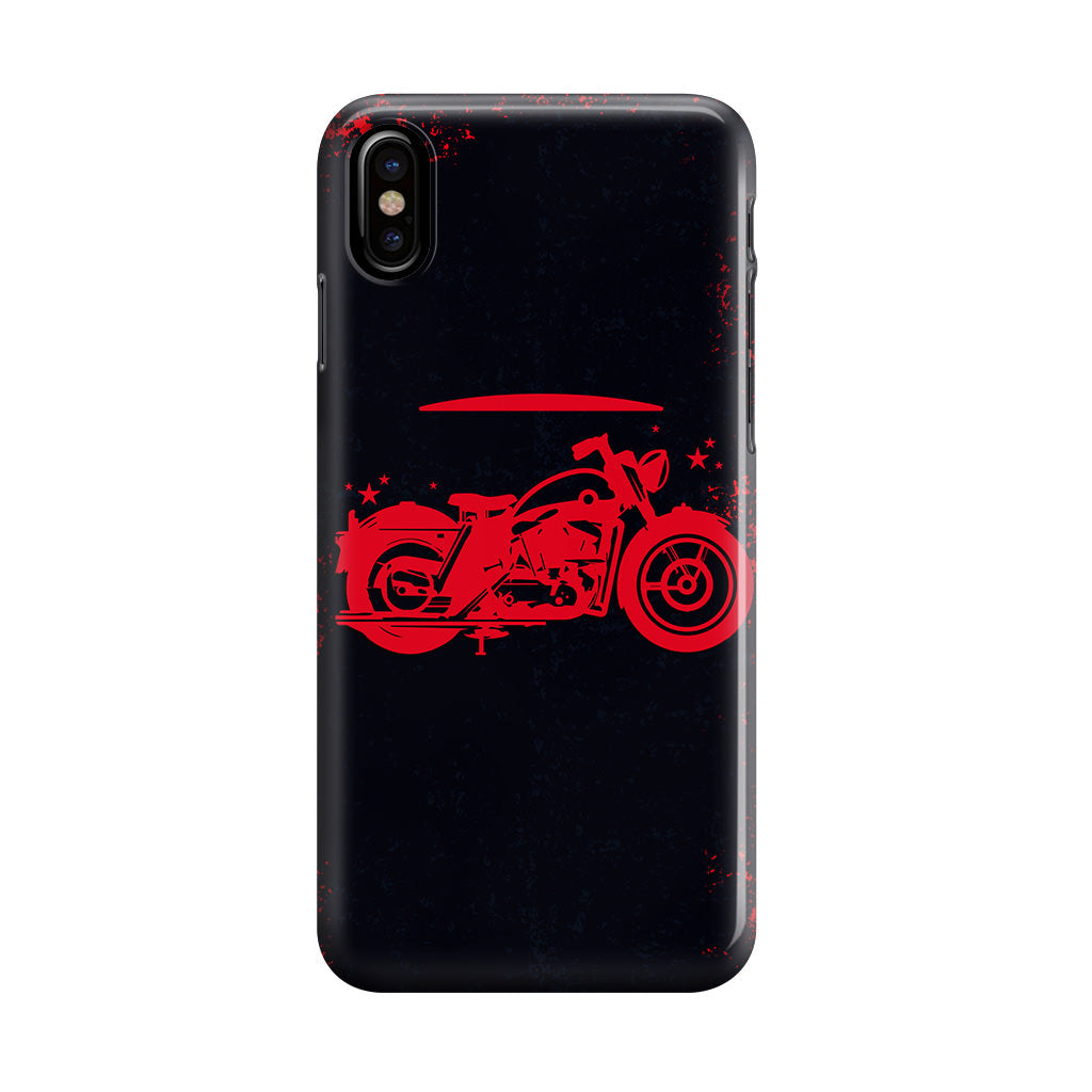 Motorcycle Red Art iPhone X / XS / XS Max Case