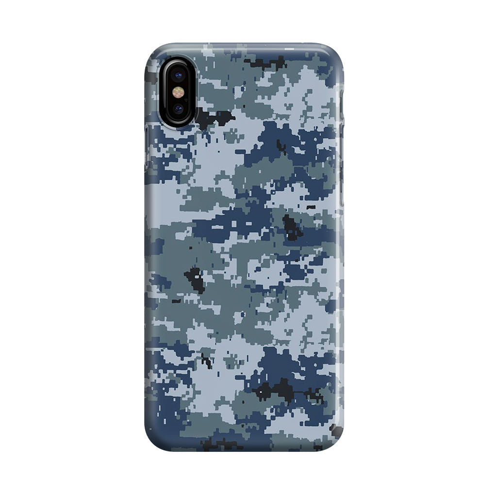 Navy Camo iPhone X / XS / XS Max Case