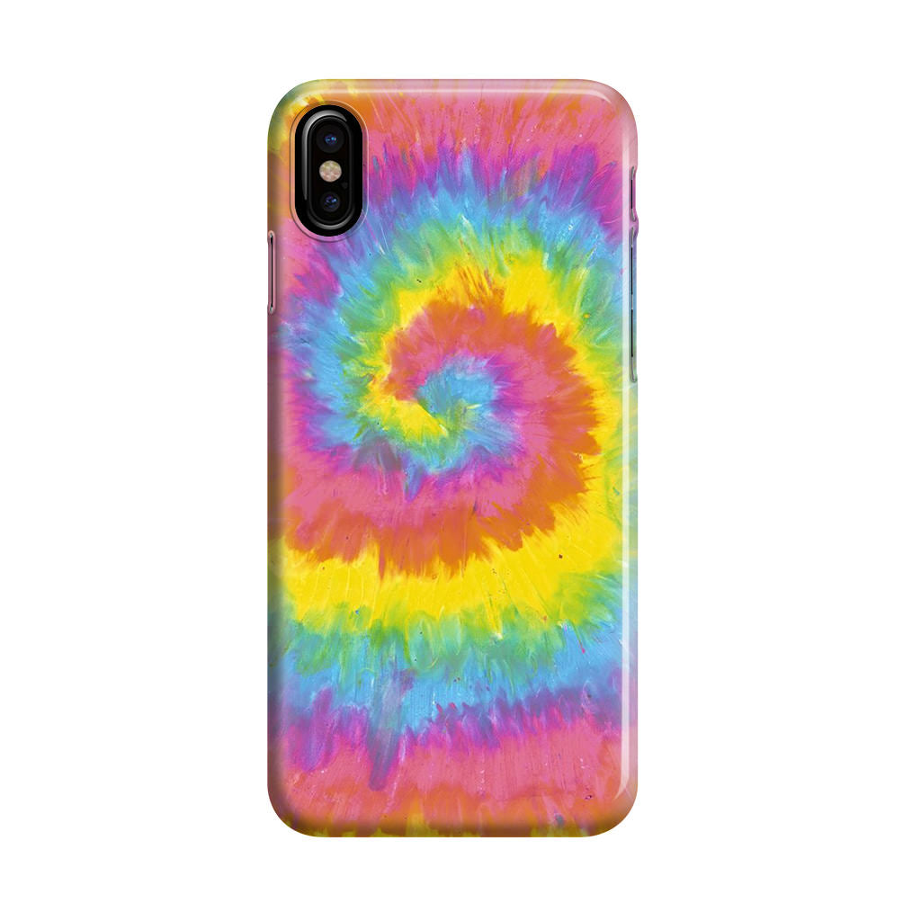 Pastel Rainbow Tie Dye iPhone X / XS / XS Max Case