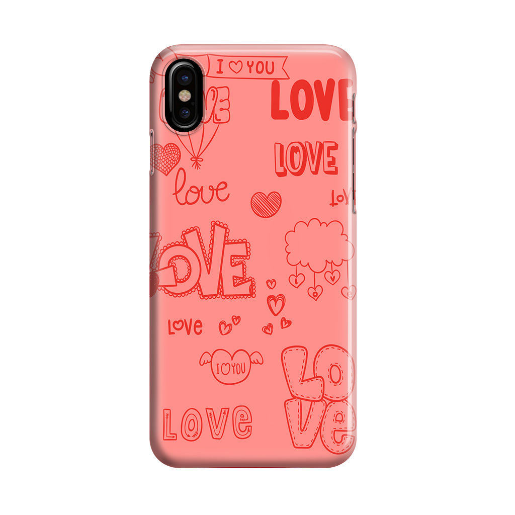 Pink Lover iPhone X / XS / XS Max Case