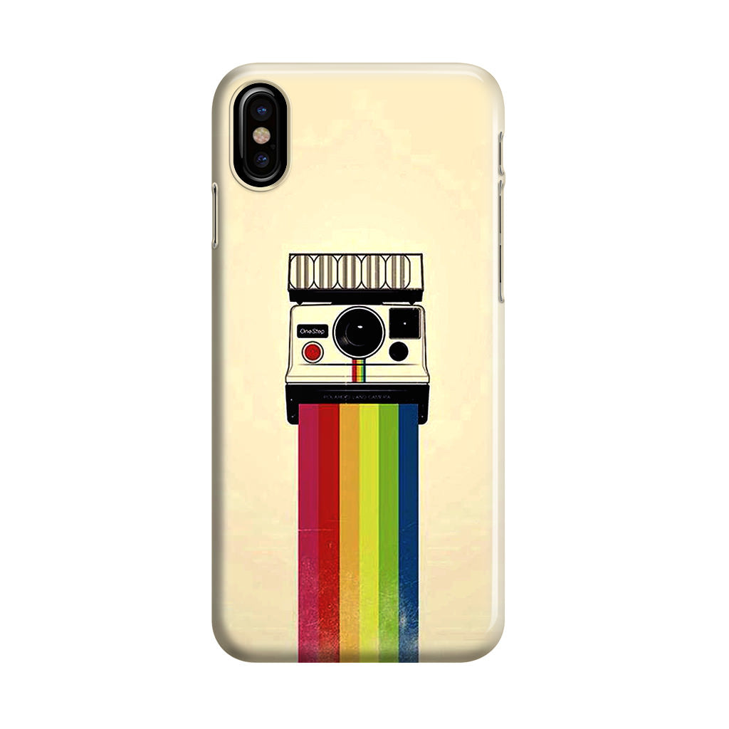 Polaroid Camera Colorful Rainbow iPhone X / XS / XS Max Case