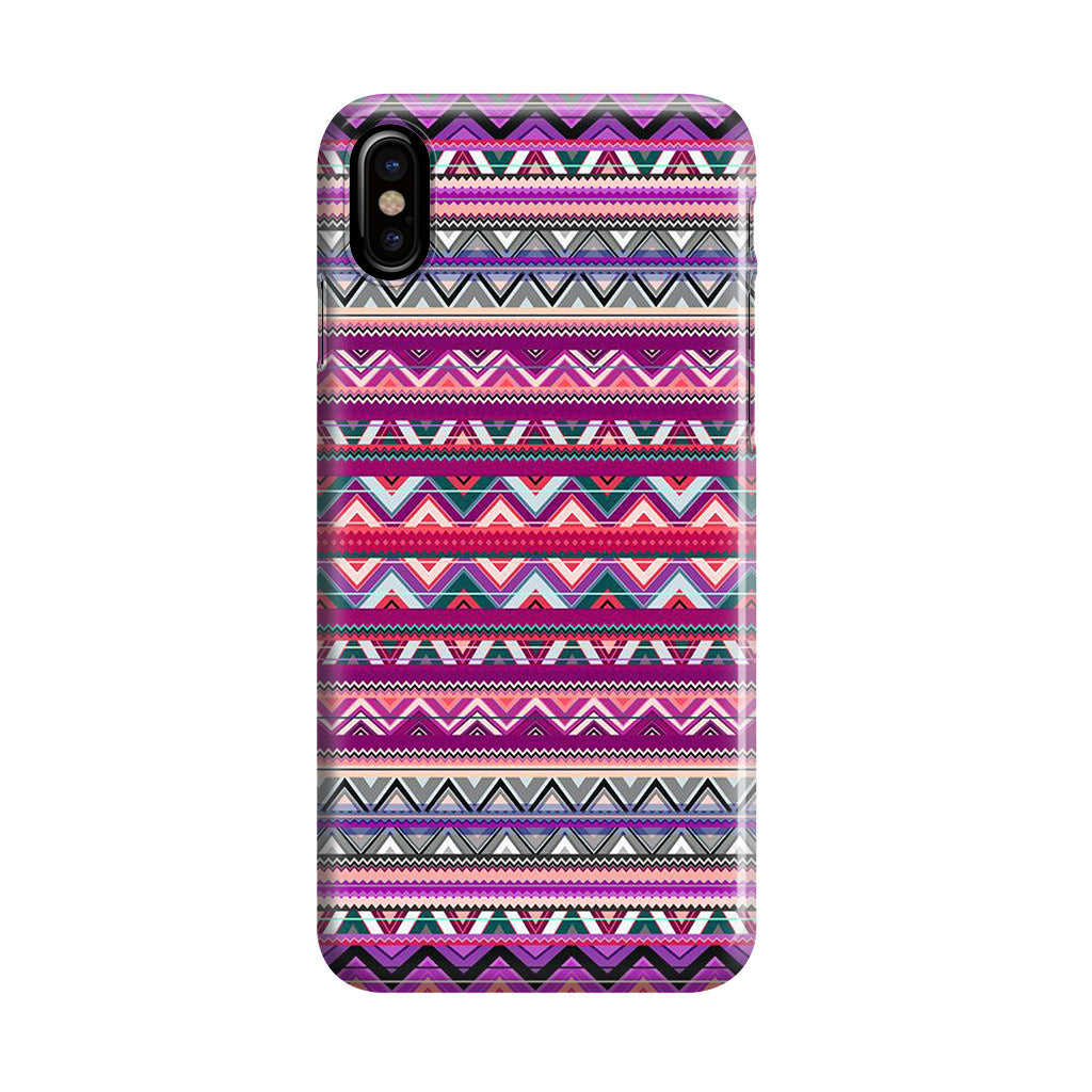 Purple Aztec Art iPhone X / XS / XS Max Case