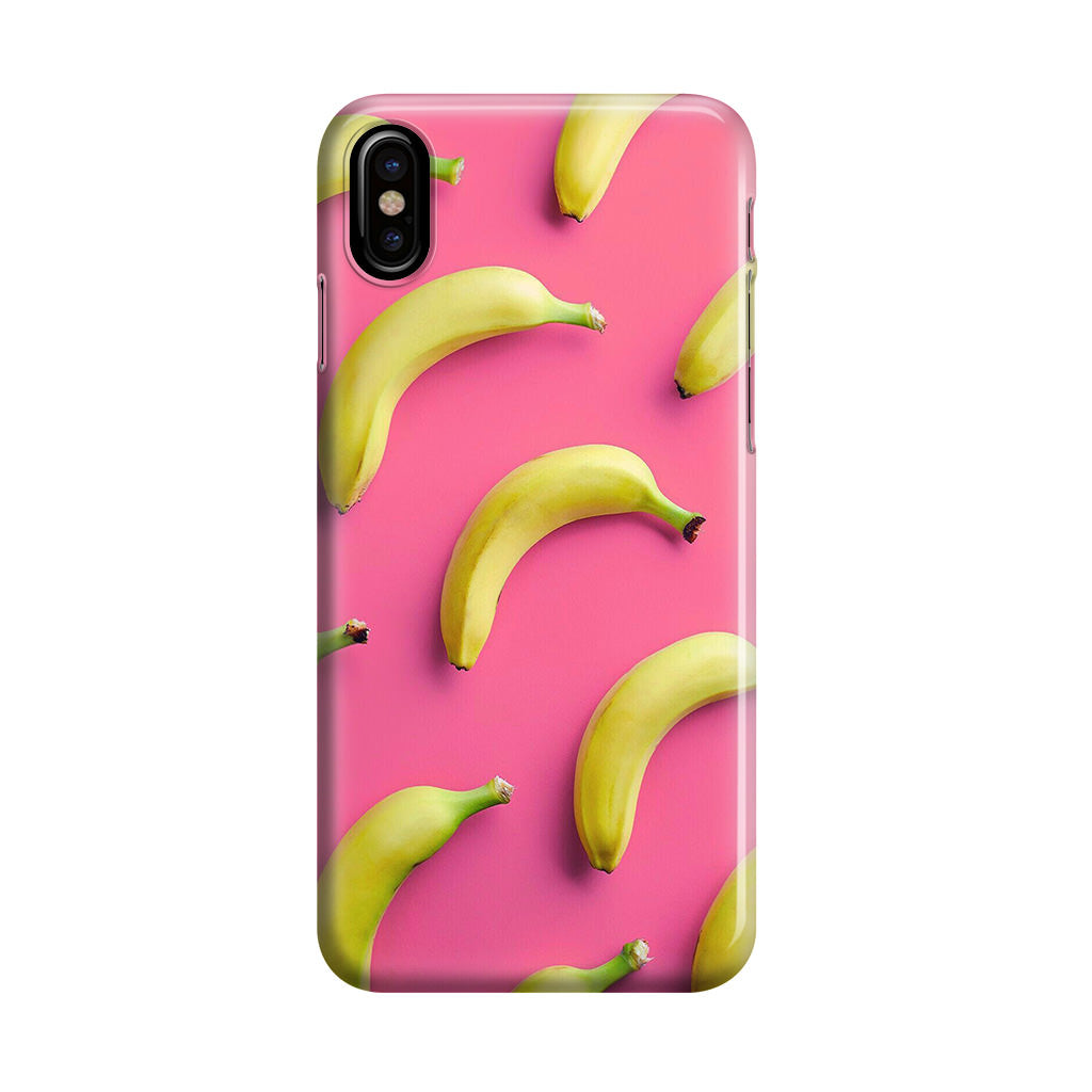 Real Bananas Fruit Pattern iPhone X / XS / XS Max Case