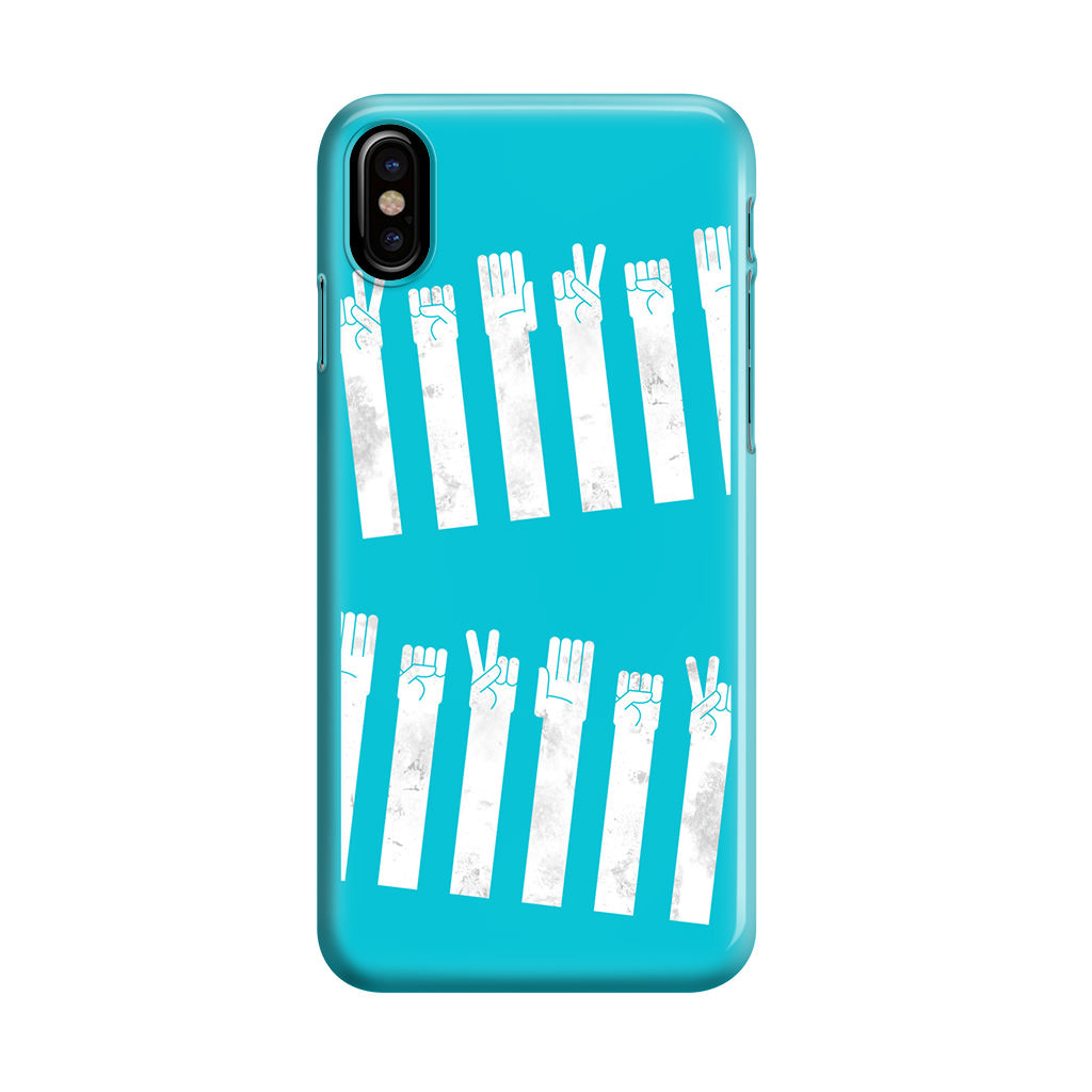 Rock Paper Scissors Zebra Crossing iPhone X / XS / XS Max Case