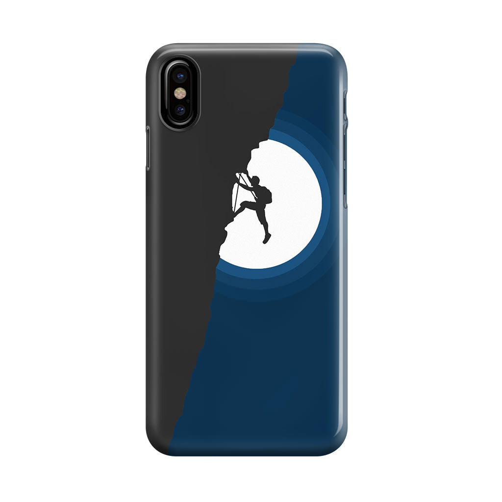 Silhouette of Climbers iPhone X / XS / XS Max Case