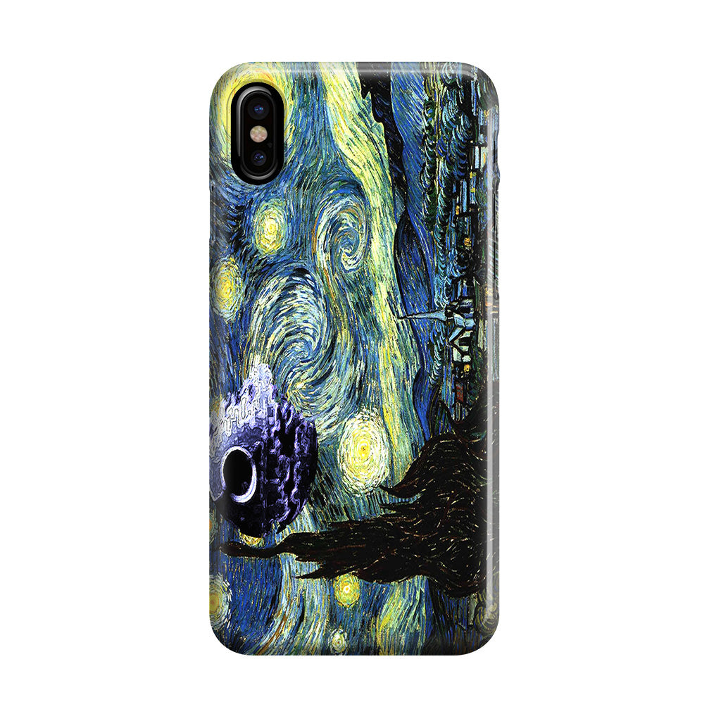 Skellington on a Starry Night iPhone X / XS / XS Max Case