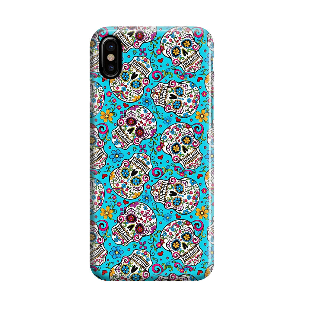 Skull Floral Sugar iPhone X / XS / XS Max Case