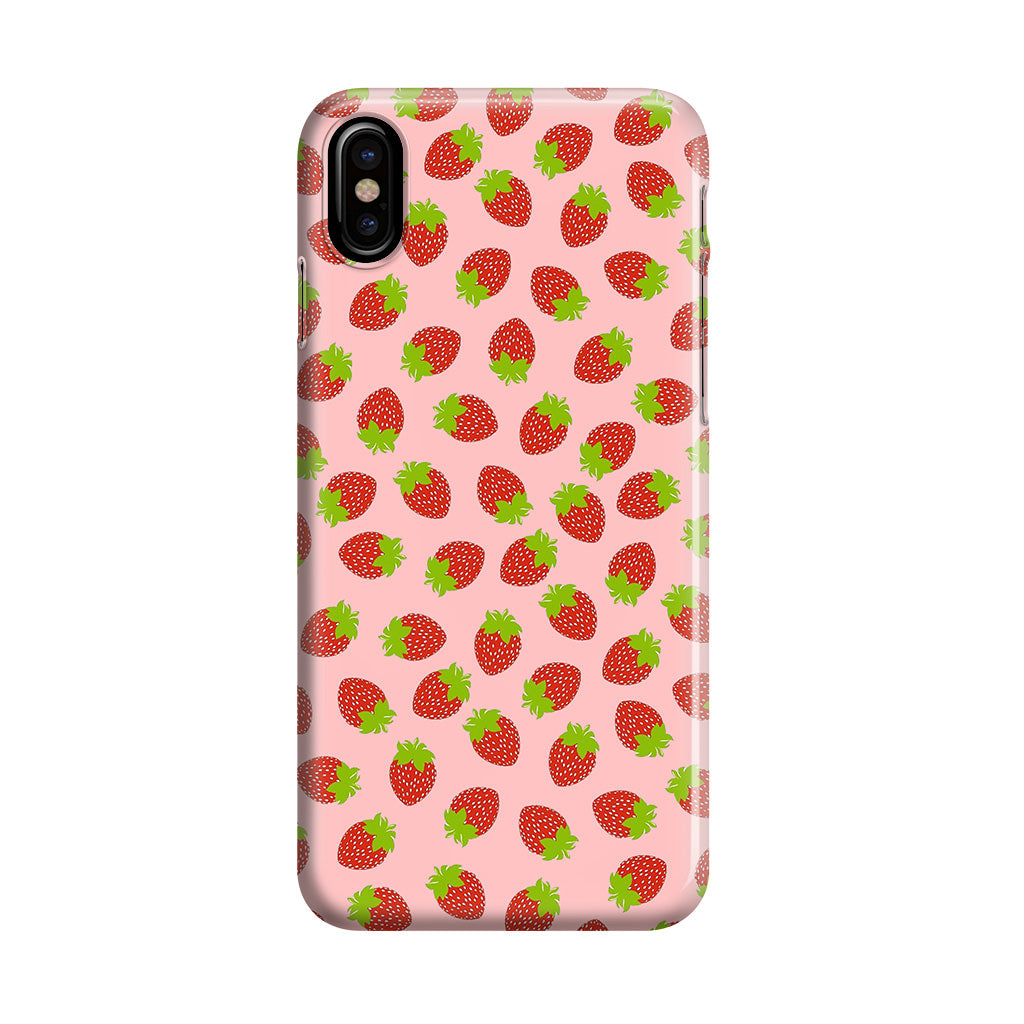 Strawberries Pattern iPhone X / XS / XS Max Case