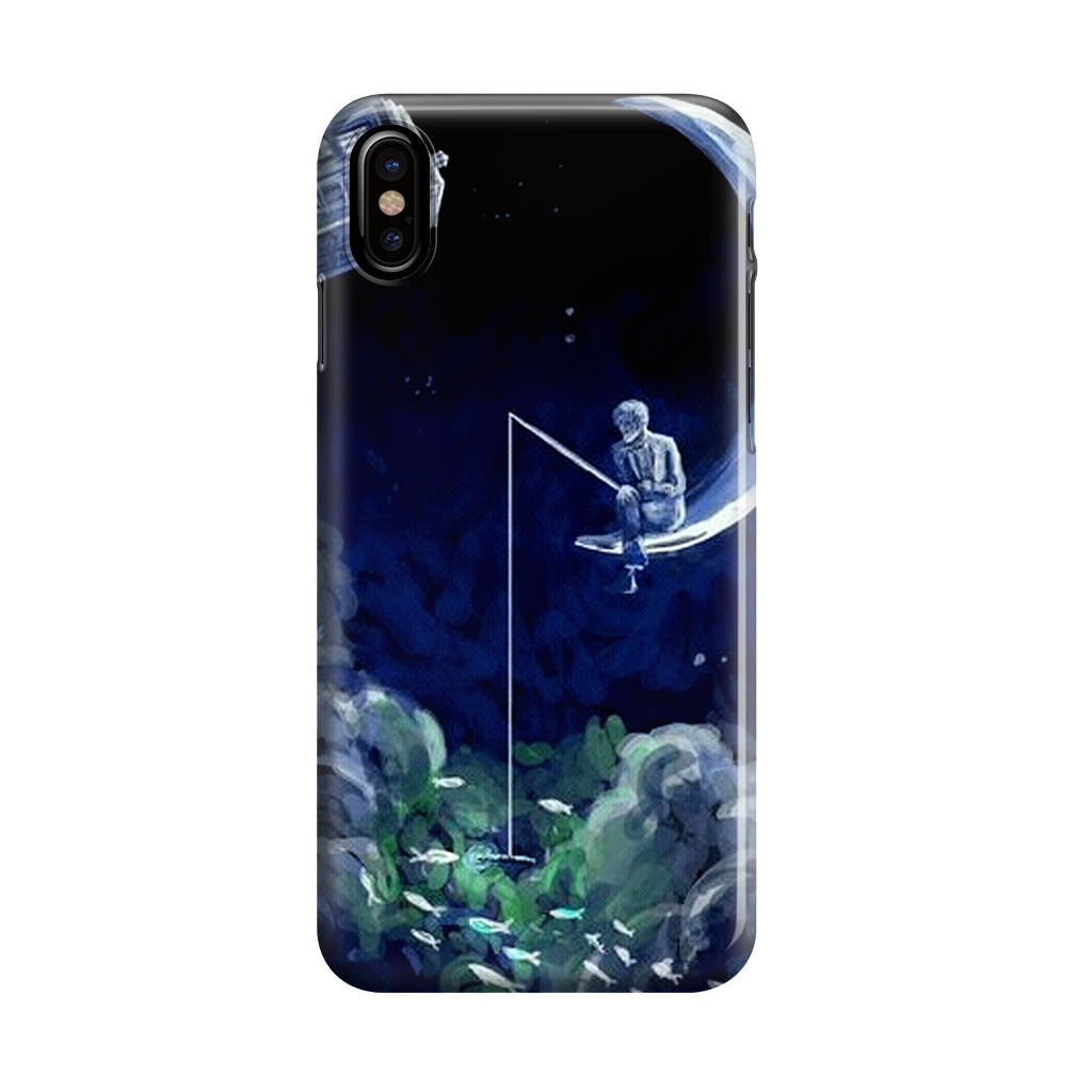 Tardis Walking To The Moon iPhone X / XS / XS Max Case