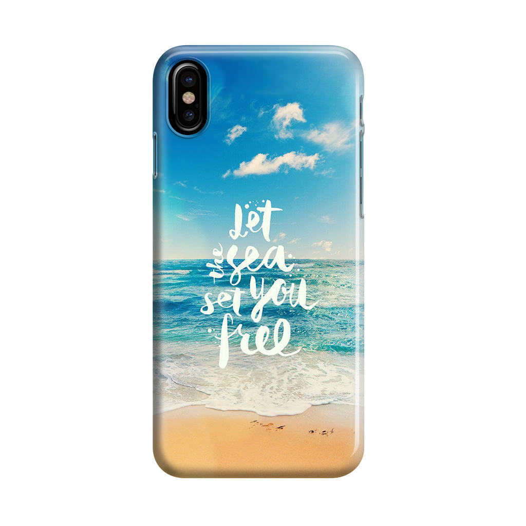 The Sea Set You Free iPhone X / XS / XS Max Case