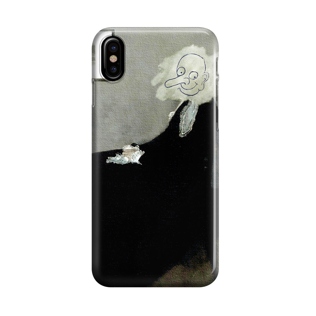 Whistler's Mother by Mr. Bean iPhone X / XS / XS Max Case