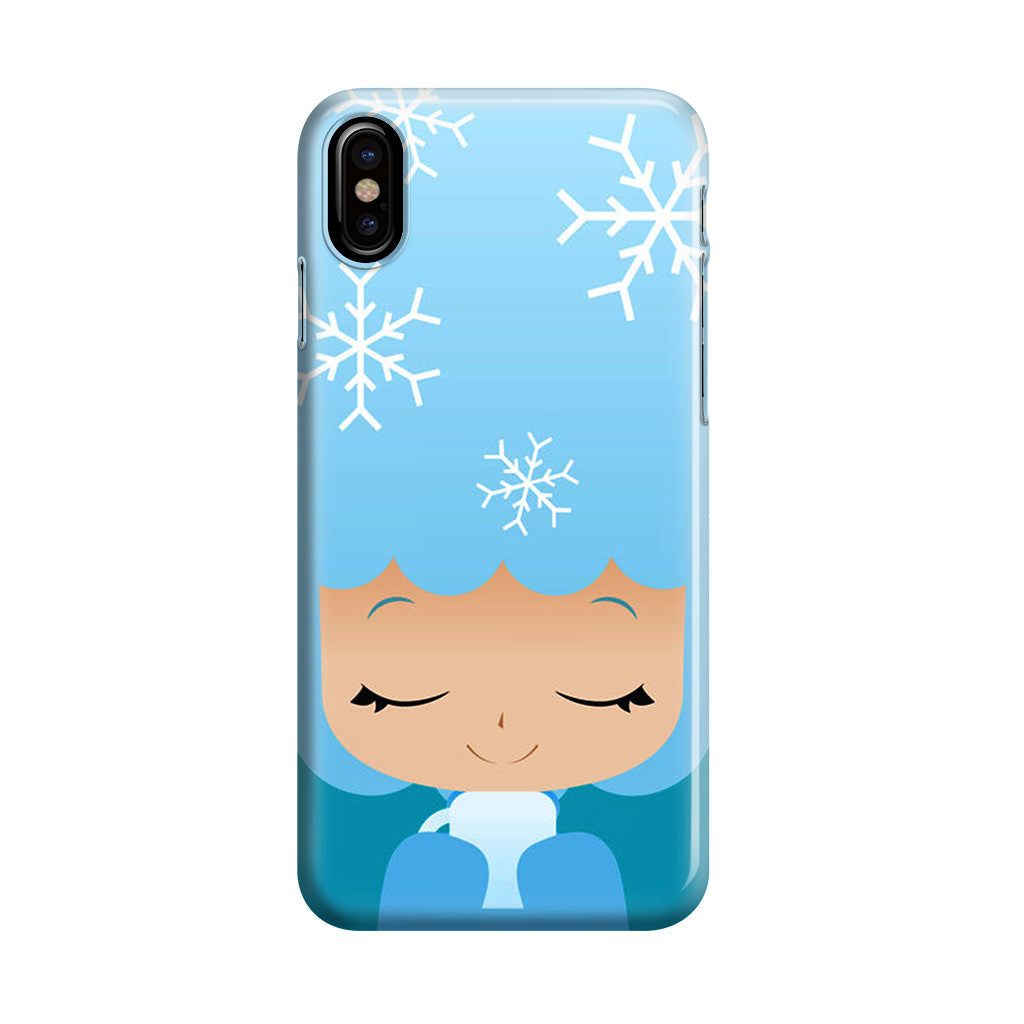 Winter Afro Girl iPhone X / XS / XS Max Case