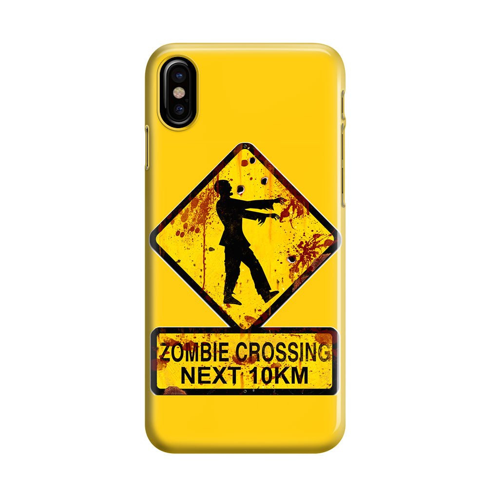 Zombie Crossing Sign iPhone X / XS / XS Max Case