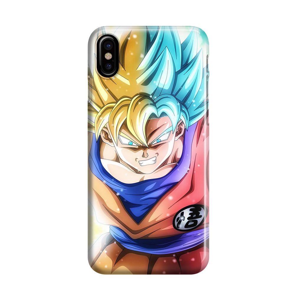 Goku SSJ 1 to SSJ Blue iPhone X / XS / XS Max Case