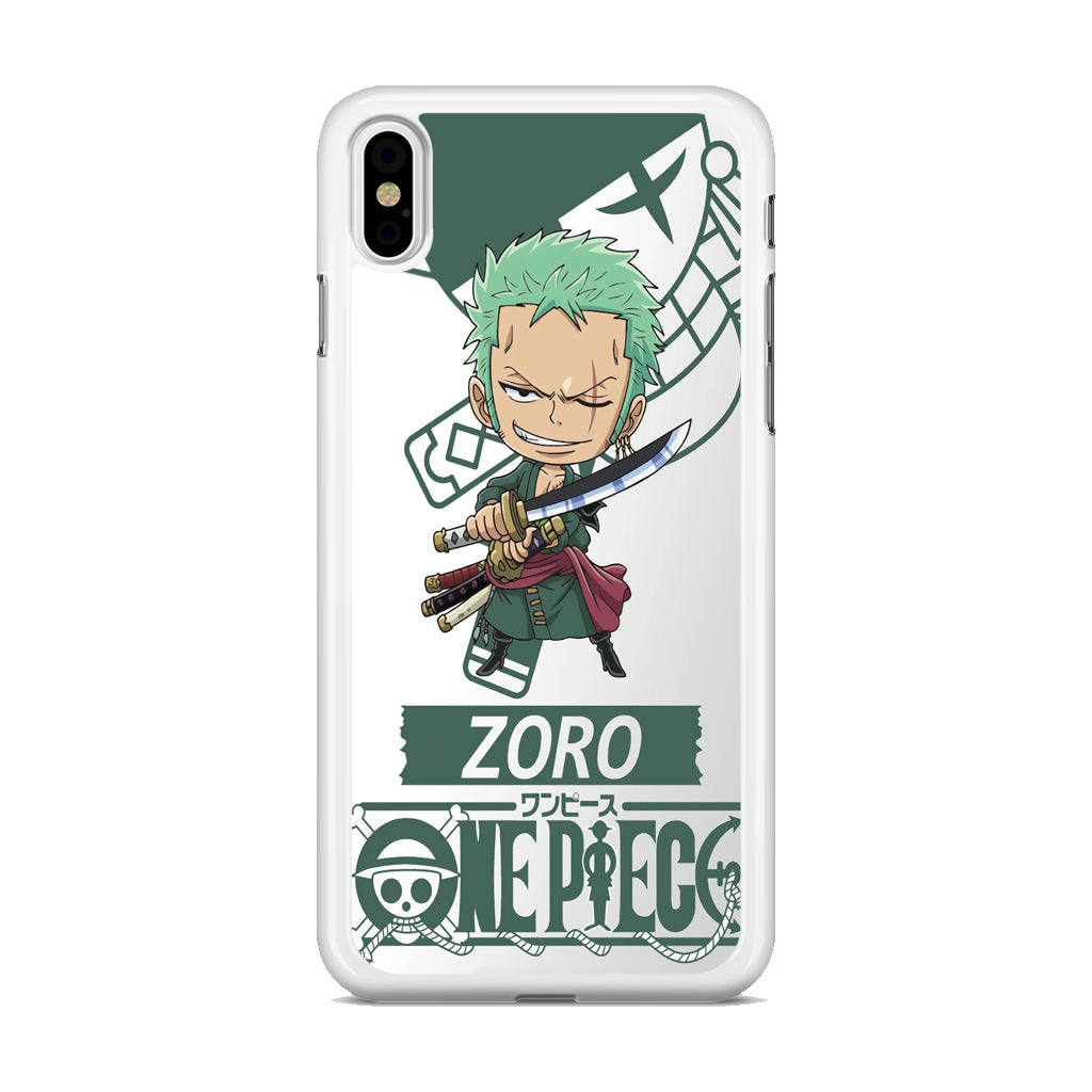 Chibi Zoro iPhone X / XS / XS Max Case