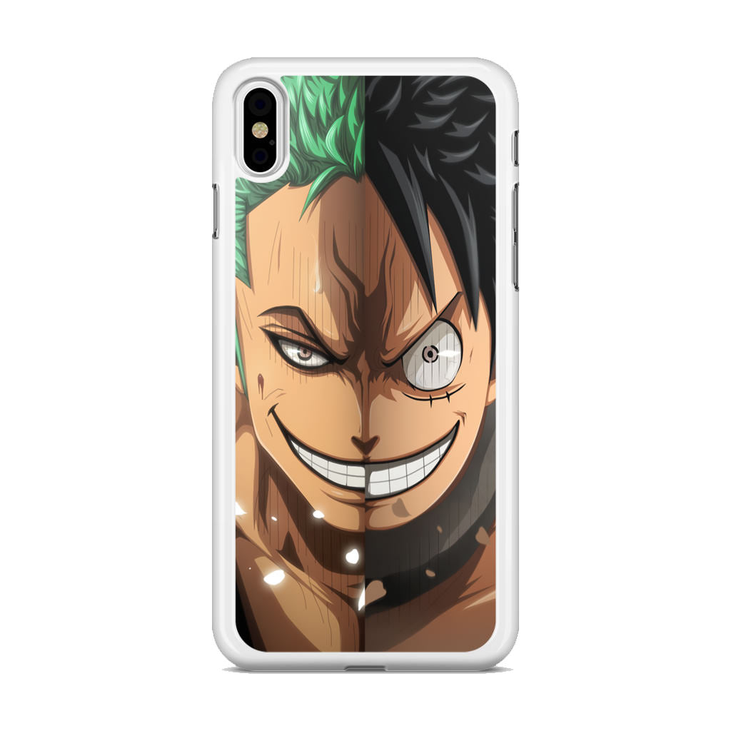 Luffy And Zoro Half Smile iPhone X / XS / XS Max Case