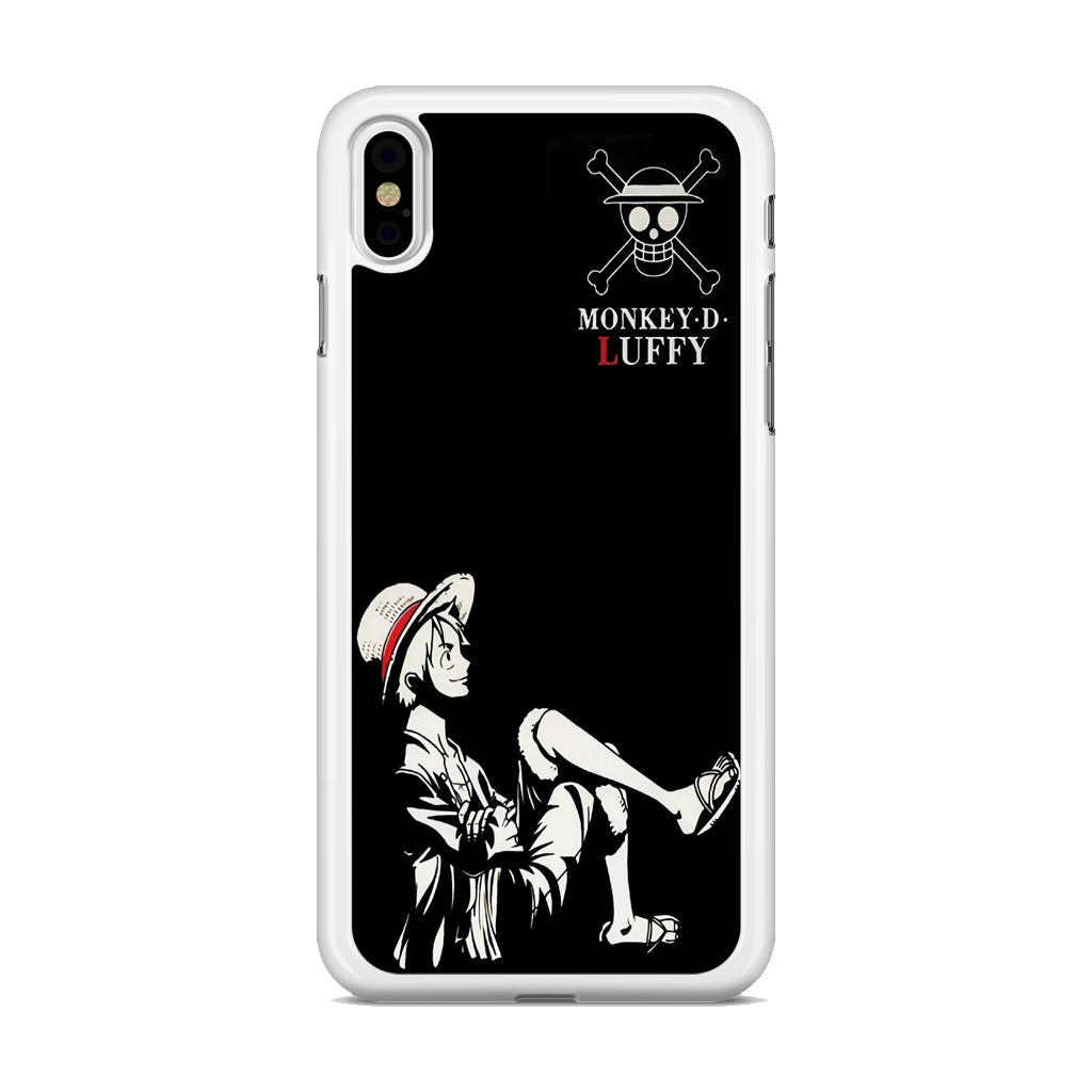 Monkey D Luffy Black And White iPhone X / XS / XS Max Case