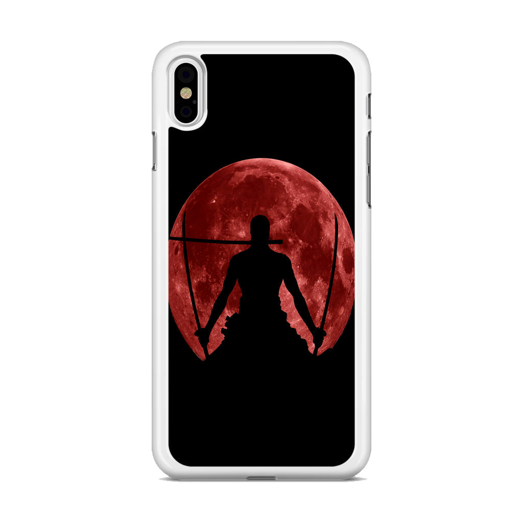 Silhouette Of Zoro In Santoryu Mode iPhone X / XS / XS Max Case