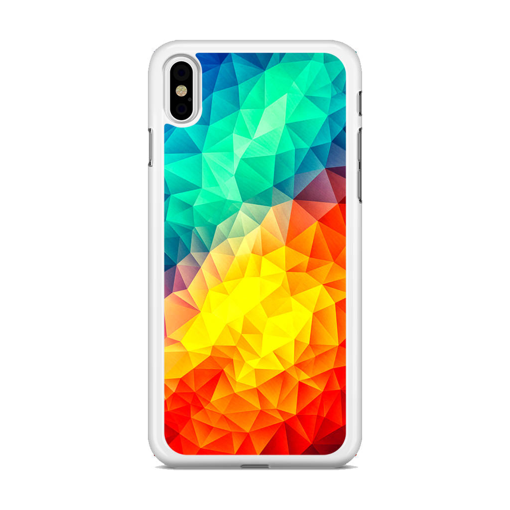Abstract Multicolor Cubism Painting iPhone X / XS / XS Max Case